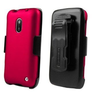 Nokia Lumia 620 Rose Pink Full Armor Protector Cover Hard Case + KickStand Holster + NakedShield Invisible Screen Protector: Cell Phones & Accessories