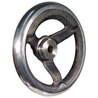 5.00" Dia. X 1.625" Dished, 3 Spoke, .375 Hole, w/o Handle, Cast Iron, Hand Wheel (1 Each): Hardware Hand Wheels: Industrial & Scientific