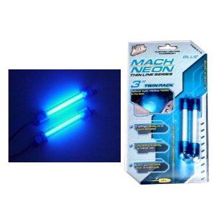 Mach Thin LIne  3 inch Sound Activated Neon Rods  Blue (pair): Automotive