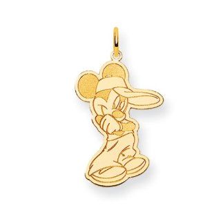 Disney's Mickey Mouse Pendant in 14 Karat Gold: Jewelry