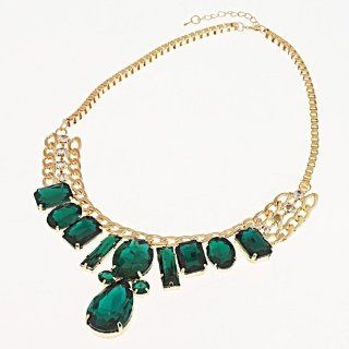 1 Pc New on Sale Crystal Green / Red Beads 2 Options Charming Bib Necklace A1527 Good Gift for Good Dear: Pendants: Jewelry