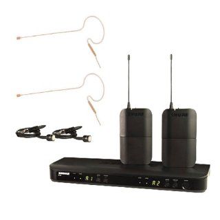 Shure BLX188/CVL/630 Dual Channel Lavalier Wireless System Combo with Mini Headset: Musical Instruments