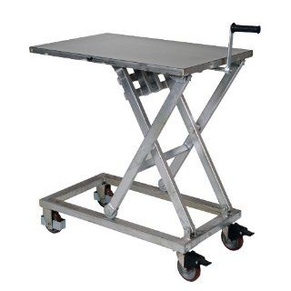 Vestil CART 660 M PSS Partially Stainless Steel Mechanical Scissor Cart, 660 lbs Capacity, 37" Length x 23 1/2" Width Platform, 17 1/4   39 1/4" Height Range: Lift Tables: Industrial & Scientific