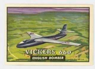 1952 Topps Wings 114 Vickers 660 Near Mint Entertainment Collectibles