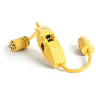 Woodhead 30051 1 Super Safeway GFCI Plug and Connector, Commercial Duty, NEMA L5 30 Configuration, 10/3 SJTW Cord Type, 30A Current, 240V Voltage, 2ft Cord Length Electric Plugs