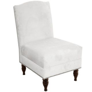 Skyline Furniture Velvet Nail Button Side Chair 31 1GN PWVLVWHT
