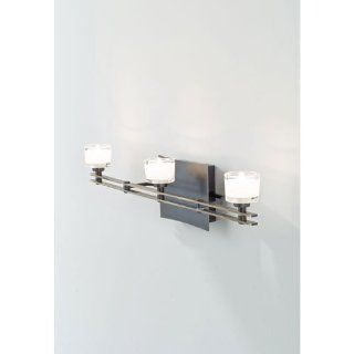 Holtkoetter 5583 HBOB G5011 Ludwig Series, Halogen Low Voltage 3 Light Wall Sconce, Hand Brushed Old Bronze with Krystall Round Glass   Vanity Lighting Fixtures  