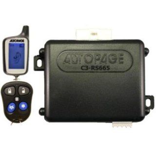 AutoPage 2 Way, 3 Channel Vehicle Security System/Car Alarm/Remote Start   C3 RS6652W : Car Electronics