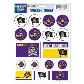 East Carolina Pirate/State Logo Sticker Sheet 5x7: Everything Else