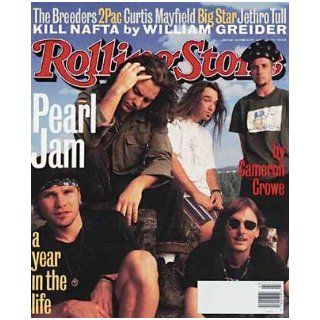 Rolling Stone Magazine, Issue 668, October 1993, Pearl Jam Cover: Jann S Wenner: Books