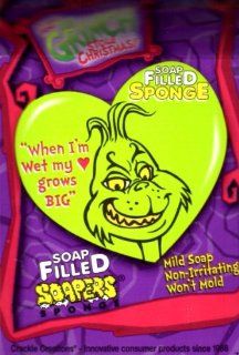Soap Filled Refillable Bath Sponge for Kids   How the Grinch Stole Christmas: Baby