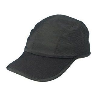 Fahrenheit Unstructured Nylon Outdoor Cap with Adjustable Draw Cord Strap (Black/Black): Baseball Caps: Clothing