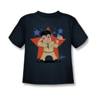 Elvis Lil G I Juvenile Navy T Shirt ELV675 KT: Fashion T Shirts: Clothing