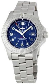 Breitling Aeromarine Colt Quartz Steel Blue Mens Watch A7438010 C675SS: Breitling: Watches