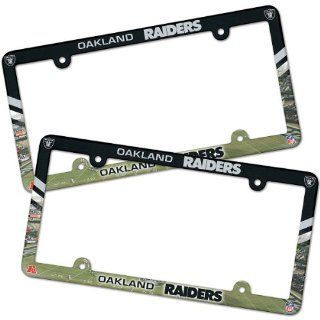 Wincraft Oakland Raiders License Plate Frames 2Pk : Sports Fan License Plate Frames : Sports & Outdoors