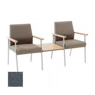 Mystic 2 Chairs W/ Center Table, Natural Arm Cap Kilkenny Tweed Nightshade: Office Products