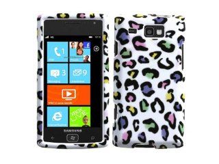 Colorful Rainbow Leopard Crystal 2d Hard Protector for Samsung Focus Flash Windows Smartphone Sgh i677: Cell Phones & Accessories