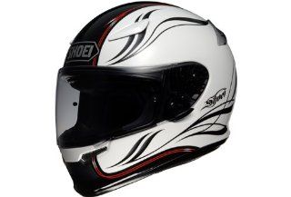 Shoei Z 6 Camino White Black Full Face Helmet With Mirror Shield w sz6 018: Automotive