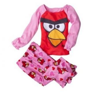 Angry Birds Girl's Heart Pajama Set (4): Clothing