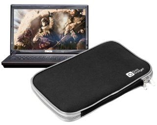 DURAGADGET Black Durable Water Resistant Neoprene Laptop Sleeve For Rock Xtreme 685, Medion Akoya P6631 & Schenker XMG P501 PRO: Computers & Accessories