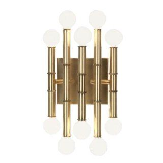 Robert Abbey 686 Sconces with Shades, Antique Brass Finish   Wall Sconces  