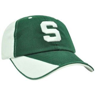 NCAA Michigan State Spartans Flip Green Sun Buckle Garment Wash Relaxed Hat Cap  Sports Fan Baseball Caps  Sports & Outdoors