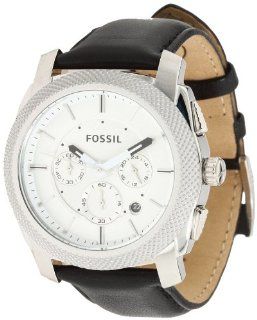 Fossil Machine Leather White Dial Men's Watch FS4599 Fossil Watches
