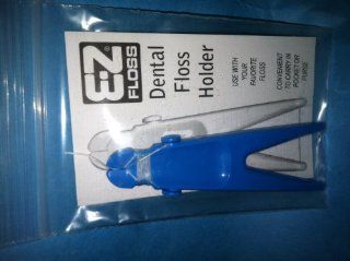E Z FLOSS   Dental Floss Holder ** LIGHT BLUE COLOR ** (use with your favorite floss)   Designed to carry in your purse Health & Personal Care