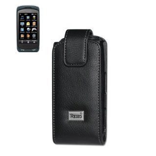Fashionable Perfect Fit Premium High Quality Leather Folio Pouch Protective Carrying Cell Phone Case with Belt Clip for Samsung Impression SGH A877 AT&T   BLACK: Cell Phones & Accessories