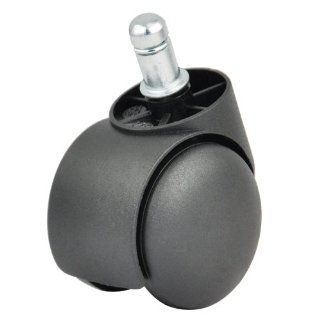 Easyfashion New Universal Black Chair Twin Wheel Swivel Replacement Caster Roller : Office Products