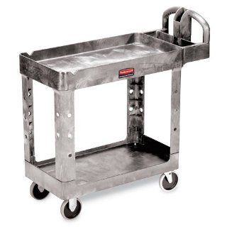 RUBBERMAID Heavy Duty Tray Shelf Carts   Gray: Service Carts: Industrial & Scientific