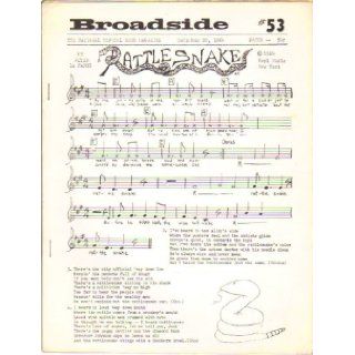 Broadside Topical Song Magazine #53 December 20, 1964: Sis Cunningham, Gordon Friesen/, Peter La Farge, Phil Ochs, Malvina Reynolds, Tom Paxton, Mississippi Freedom Schools: Books