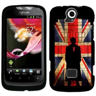 Huawei T Mobile MyTouch Q Phonebooth in Union Jack on Black Phone Case Cover: Cell Phones & Accessories
