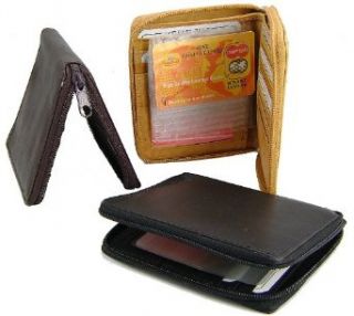 Mens Leather Zippered Wallet style   702 (Color:Tan) at  Mens Clothing store