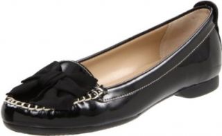 Ellen Tracy Women's Dustin Flat, Black, 6 M US Loafer Flats Shoes