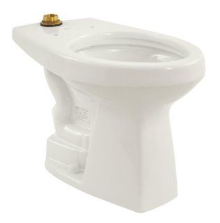 TOTO CT705ELN 01 Floor Mount Flushometer ADA Compliant Elongated Bowl With 1.28 Gallon Flushing System, Cotton White   One Piece Toilets  