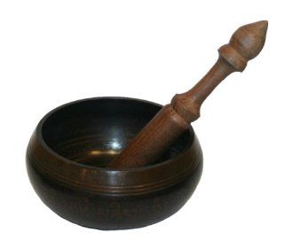 508 Agan Traders Tibetan Auspicious Symbol Chakra Singing Bowl: Musical Instruments