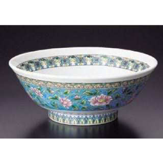 serving bowl kbu826 15 682 [8.47 x 3.31 inch] Japanese tabletop kitchen dish Chinese brocade blue bowl 6.8 upland rice bowl [21.5 x 8.4cm] Chinese fried rice noodle restaurant business kbu826 15 682: Serving Bowls: Kitchen & Dining