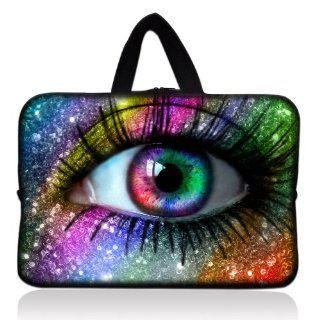 Colorful Eye 7" Tablet Sleeve Bag Cover Case Pouch with Handle for 7" 8" Barnes & Noble Nook Tablet/ Acer Iconia A100 A110 Tablet: Computers & Accessories