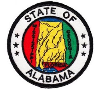 Alabama   3" Round State Seal Patch: Clothing