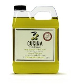 Cucina Purifying Hand Wash Refill   Coriander and Olive Tree 33.8 fl oz: Everything Else