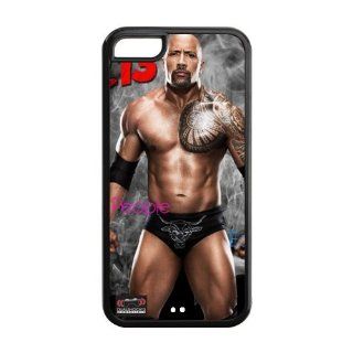 Best Cool Design The Rock WWE Wrestling iPhone 5C Durable TPU Case Perfect Fit For Cheap IPhone5: Cell Phones & Accessories