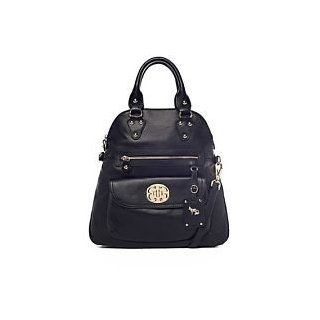 Emma FOX Leather Black Lily Foldover Convertible Crossbody Bag Handbag Clothing