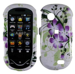 Green Lily Hard Case Cover for Samsung Sunburst A697: Cell Phones & Accessories
