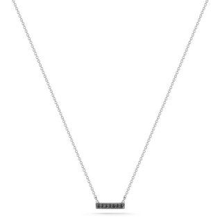 Dana Rebecca Designs Sylvie Rose 14K Black Diamond Necklace In 14K White Gold: Jewelry