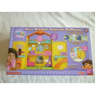 Fisher Price Dora the Explorer Window Surprises Dollhouse: Toys & Games