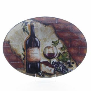 Certified International Wine Cellar by Tre Studios 16 Oval Platter