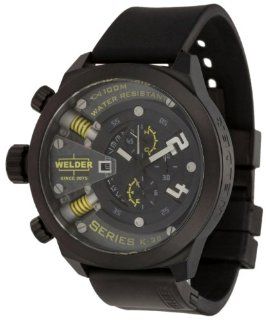 Welder by U Boat K38 Oversize Chronograph Black Ion Plated Steel Mens Watch K38 702: Watches