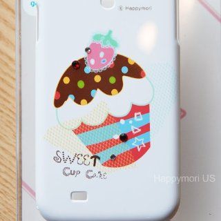 Happymori Fun 'Cupcake Chocolate Icing with Strawberry' Hard Type Cute Cell Phone Case for Galaxy S3 i9300: Cell Phones & Accessories