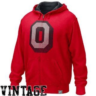 Nike Ohio State Buckeyes Scarlet Vault Vintage Washed Organic Full Zip Hoody Sweatshirt (X Large) : Athletic Sweatshirts : Sports & Outdoors